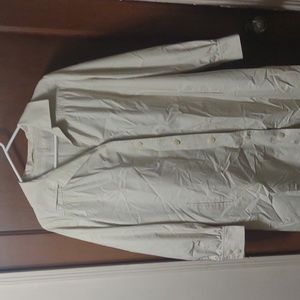 Vintage pioggia raincoat trench coat MCM 60s 70s bell-shaped smocked long length